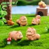 Micro-landscape creative, cute little squirrel drilling tree holes, diy garden landscaping decorations, hanging accessories, mini trinkets details Picture